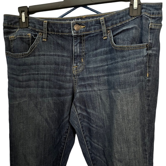 Mossimo Blue Dark Wash Low Rise Skinny Jeans Size 14 - Picture 2 of 7